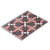 Nahtlos geometrisches Muster mit Blume. kunst. Notizblock (Linke Seite)