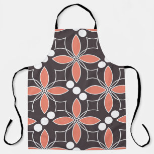 Nahtlos geometrisches Muster mit Blume. kunst. Schürze