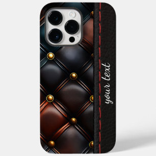 Nahtlos geprägte Vintage-Struktur Case-Mate iPhone 14 Pro Max Hülle