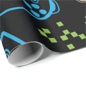 Nahtlos helles Muster mit Joysticks. Spielcoo Geschenkpapier (Rolleneckpunkt)