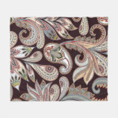 Nahtlos helles Muster mit verziertem Paisley Fleecedecke (Vorderseite (Horizontal))