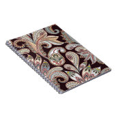 Nahtlos helles Muster mit verziertem Paisley Notizblock (Rechte Seite)