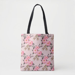 Nahtlos herrliches Muster in den Blume des Gartens Tasche