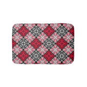 Nahtlos karierte karierte abstrakte Quadrate geome Badematte (Vorderseite)