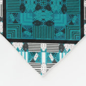 Nahtlos karierte karierte abstrakte Quadrate geome Fleecedecke (Ecke)