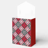 Nahtlos karierte karierte abstrakte Quadrate geome Geschenkschachtel (Geöffnet)