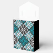Nahtlos karierte karierte abstrakte Quadrate geome Geschenkschachtel (Geöffnet)