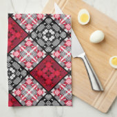 Nahtlos karierte karierte abstrakte Quadrate geome Geschirrtuch (Viertel Falte)