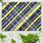 Nahtlos karierte karierte abstrakte Quadrate geome Geschirrtuch (Gefaltet)