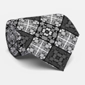Nahtlos karierte karierte abstrakte Quadrate geome Krawatte (Gerollt)