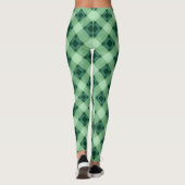 Nahtlos karierte karierte abstrakte Quadrate geome Leggings (Rückseite)