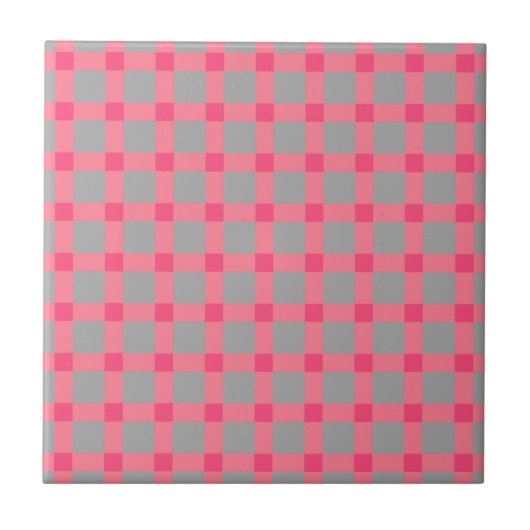 Nahtlos karierte karierte Tartan-Schottisch-Rosa g Fliese (Vorderseite)