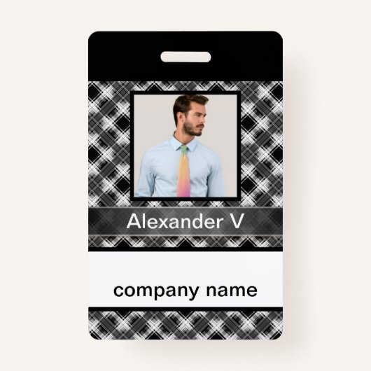 Nahtlos kariertes kariertes, gesäumtes abstraktes ausweis (Vorderseite)