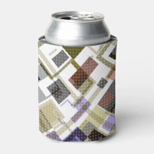 Nahtlos kariertes kariertes Tartan-Muster, grün br Dosenkühler