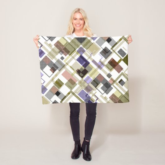 Nahtlos kariertes kariertes Tartan-Muster, grün br Fleecedecke (Beispiel)