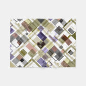 Nahtlos kariertes kariertes Tartan-Muster, grün br Fleecedecke (Vorderseite (Horizontal))