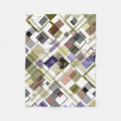 Nahtlos kariertes kariertes Tartan-Muster, grün br Fleecedecke (Vorderseite)