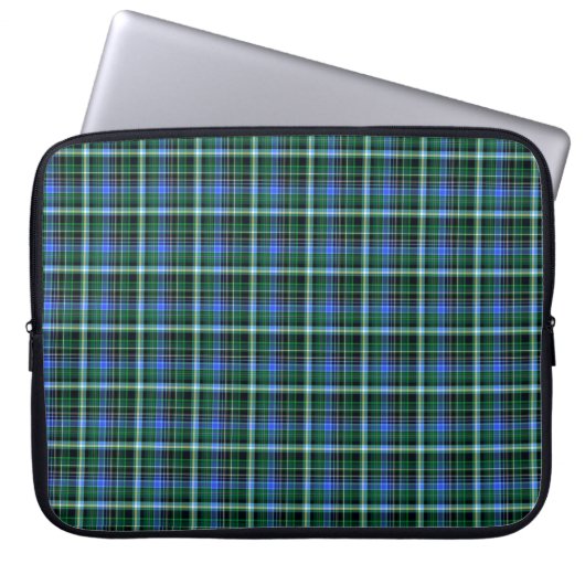 Nahtlos kariertes Muster. Stoffmuster Texturebac Laptopschutzhülle (Vorderseite)
