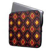 Nahtlos kawung motive Batik Muster. Stickerei - Laptopschutzhülle (Vorderseite Links)