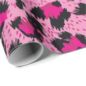 Nahtlos luxuriöses rosa Leopardenmuster. Geschenkpapier (Rolleneckpunkt)