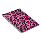 Nahtlos luxuriöses rosa Leopardenmuster. Notizblock (Rechte Seite)