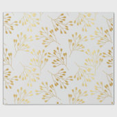 Nahtlos Luxus weiß und Gold 15 Geschenkpapier (Flach)