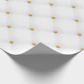 Nahtlos Luxus weiß und Gold 1 Geschenkpapier (Ecke)