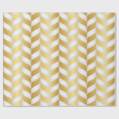 Nahtlos Luxus weiß und Gold 9 Geschenkpapier (Flach)