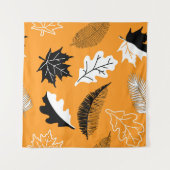 nahtlos mit Blätter. Herbstkollektion. F Wandteppich (Vorderseite (Horizontal))