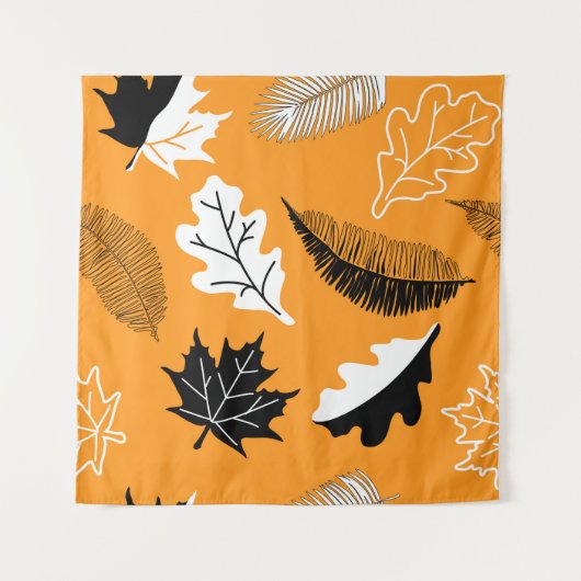 nahtlos mit Blätter. Herbstkollektion. F Wandteppich (Vorderseite)