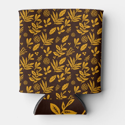 Nahtlos mit Blumen: Perfektes Textildesign Dosenkühler (Vorderseite)