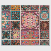 Nahtlos mit dekorativen Mandalasen. Vintag Geschenkpapier (Flach)