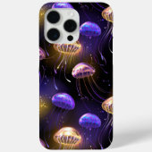 Nahtlos mit glühender Qualle Case-Mate iPhone Hülle (Rückseite)