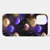 Nahtlos mit glühender Qualle Case-Mate iPhone Hülle (Rückseite (Horizontal))