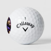 Nahtlos mit glühender Qualle Golfball (Logo)