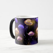 Nahtlos mit glühender Qualle Verwandlungstasse (Vorderseite Links)