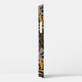 Nahtlos mit goldener, silberner tropischer Pflanze Case-Mate iPhone Hülle (Rückseite / Rechts)