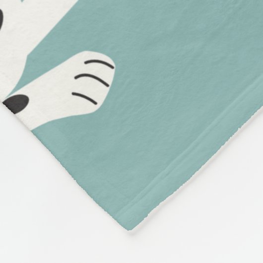 Nahtlos mit niedlich dalmatinischem Muster Fleecedecke (Ecke)