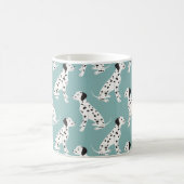 Nahtlos mit niedlich dalmatinischem Muster Kaffeetasse (Mittel)