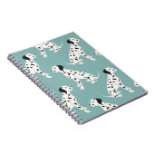 Nahtlos mit niedlich dalmatinischem Muster Notizblock (Rechte Seite)