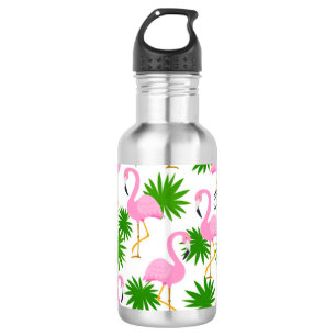 nahtlos mit niedlich-Flamingos Edelstahlflasche