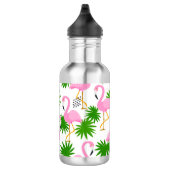 nahtlos mit niedlich-Flamingos Edelstahlflasche (Rechts)