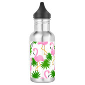 nahtlos mit niedlich-Flamingos Edelstahlflasche (Links)