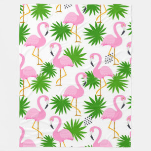 nahtlos mit niedlich-Flamingos Fleecedecke