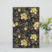 Nahtlos mit Schmuckorchideen Briefpapier (Stehend Vorderseite)
