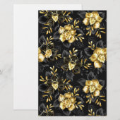 Nahtlos mit Schmuckorchideen Briefpapier (Vorne/Hinten)