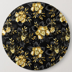 Nahtlos mit Schmuckorchideen Button