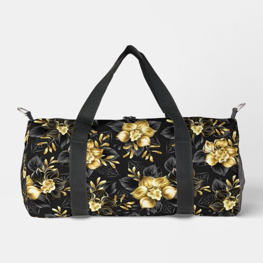 Nahtlos mit Schmuckorchideen Duffle Bag (Vorderseite)