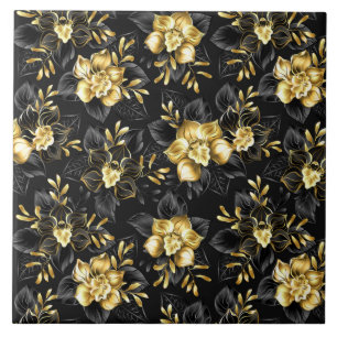 Nahtlos mit Schmuckorchideen Fliese