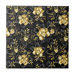 Nahtlos mit Schmuckorchideen Fliese